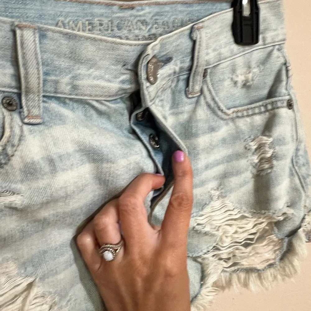 Distressed Denim Shorts - Picture 2 of 5